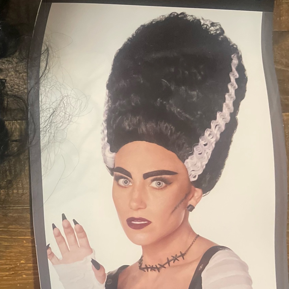 Black and White Costume Wig